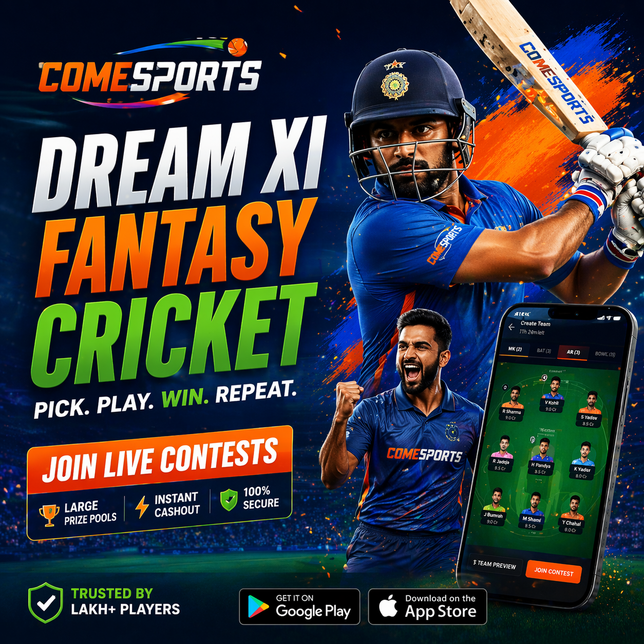 possible11 fantasy cricket contest selection